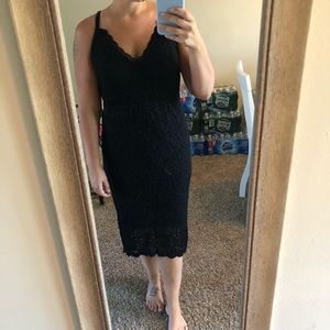Torrid size “1” Black Lace high low dress